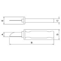 Faca Reta Desencapadora Isolada Iec 60900 - 7'' Tramontina Pro Tramontina - 2