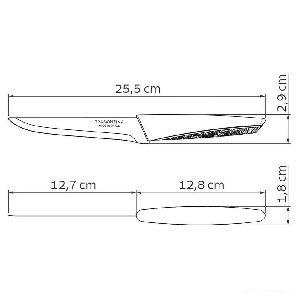 Faca Para Desossar Lyf Lâmina Aço Inox E Cabo De Polipropileno Pcr Verde Natureza 5" - 5