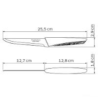 Faca Para Desossar Lyf Lâmina Aço Inox E Cabo De Polipropileno Pcr Verde Natureza 5" - 5