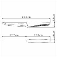 Faca Para Desossar Lyf Lâmina Aço Inox E Cabo De Polipropileno Pcr Verde Natureza 5" - 6