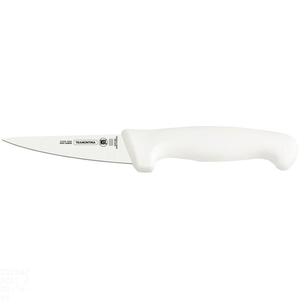 Faca Para Desossar 4" Profissional Com Lâmina Em Aço Inox E Cabo De Polipropileno Branco - 1