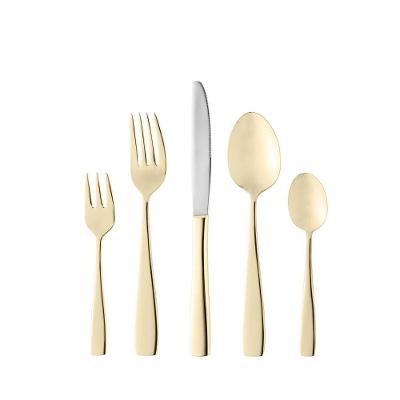 Faqueiro Em Inox Pisa Dourado Com 30 Peças Wolff