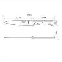 Faca Utility Ultracorte Com Lâmina Em Aço Inox E Cabo De Polipropileno Preto 6" - 6