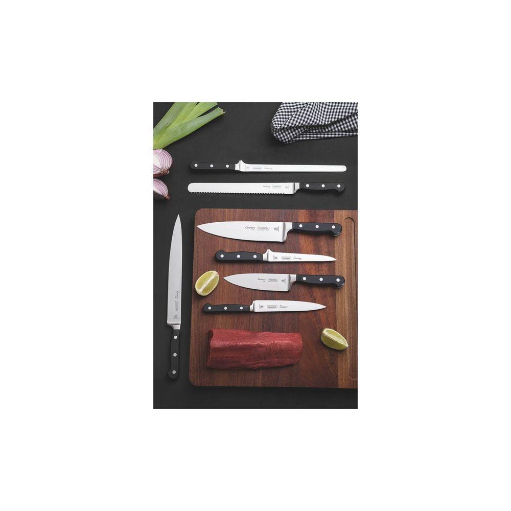 Faca Para Confeitaria Century Lâmina Aço Inox Cabo De Policarbonato E Fibra De Vidro 10" - 4