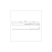 Faca Para Confeitaria Century Lâmina Aço Inox Cabo De Policarbonato E Fibra De Vidro 10" - 5