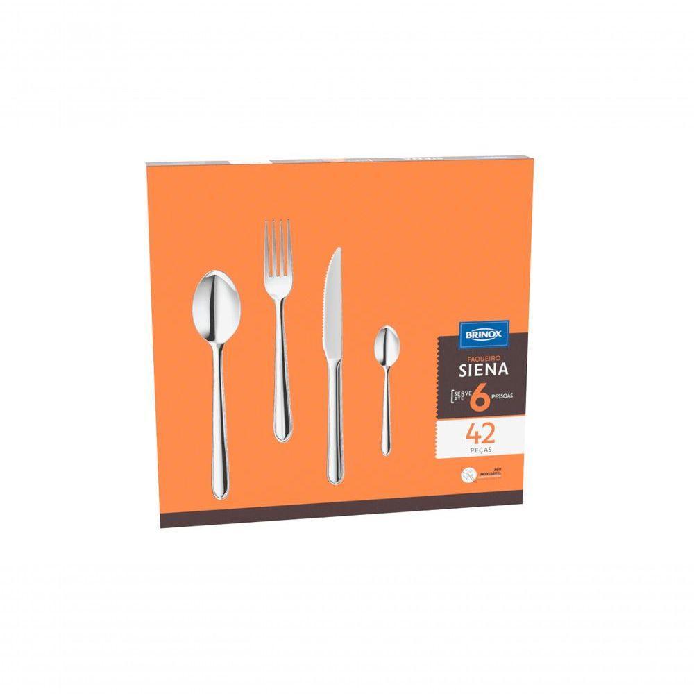 Faqueiro 42 Peças - Siena - Brinox - 1