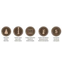 Faca Para Churrrasco 5" Tramontina Em Aço Inox E Cabo Madeira Polywood Castanho Tramontina - 3