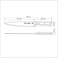Faca Utility Century Com Lâmina Em Aço Inox E Cabo De Policarbonato E Fibra De Vidro 8" - 2