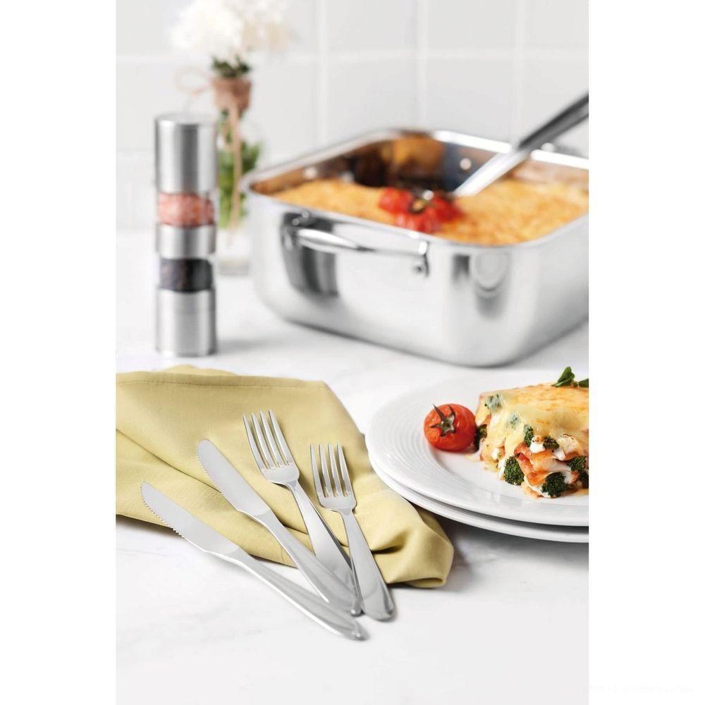 Faqueiro Laguna Em Aço Inox Com Facas Para Churrasco Acabamento Em Brilho 24 Peças - 4