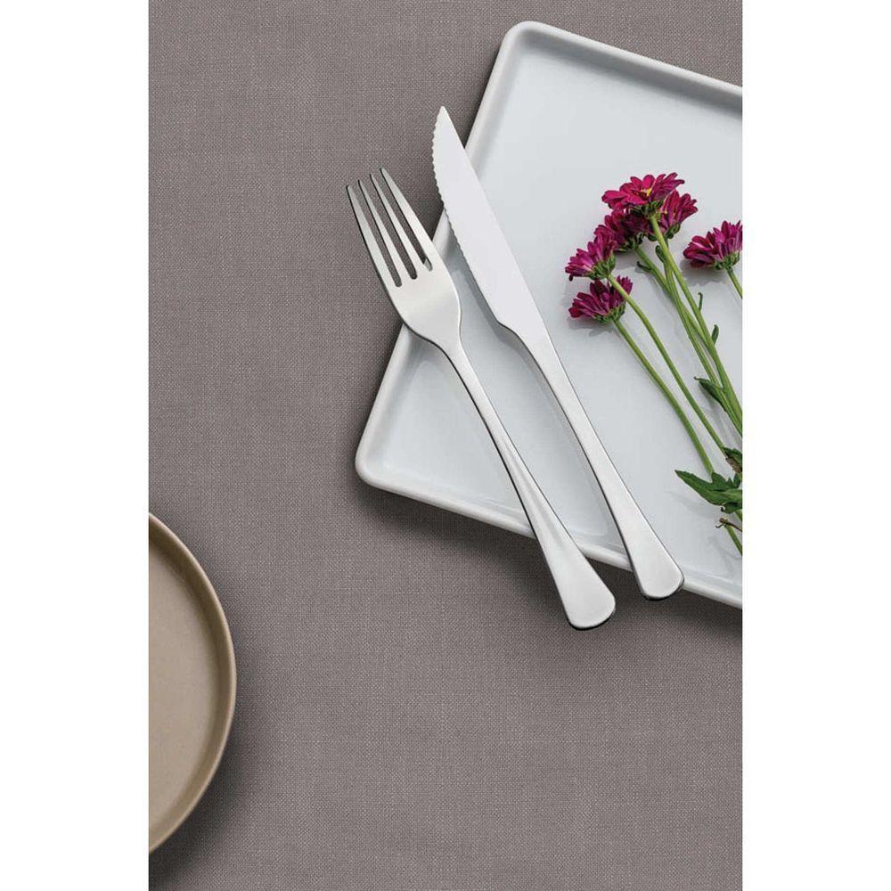 Faqueiro Havana Em Aço Inox Com Facas Para Churrasco Acabamento Em Brilho 36 Peças - 4