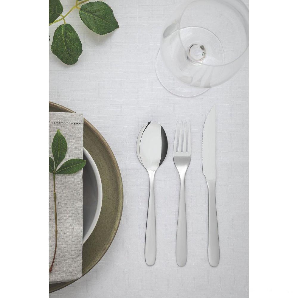 Faqueiro Havaí Em Aço Inox Com Facas Para Churrasco Acabamento Em Brilho 24 Peças - 2