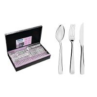 Faqueiro Pacific Em Aço Inox Com Facas Para Churrasco Acabamento Alto Brilho Com Detalhes - 1