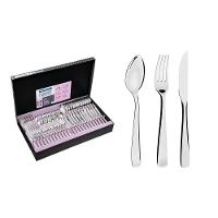 Faqueiro Pacific Em Aço Inox Com Facas Para Churrasco Acabamento Alto Brilho Com Detalhes - 3