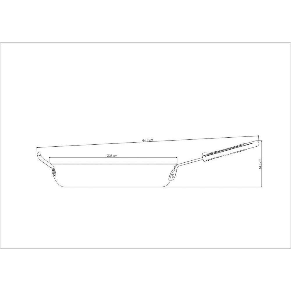 Frigideira Tramontina Profissional Em Alumínio Antiaderente Starflon T3 Cabo 36 Cm 5,7 L Tramontina - 5