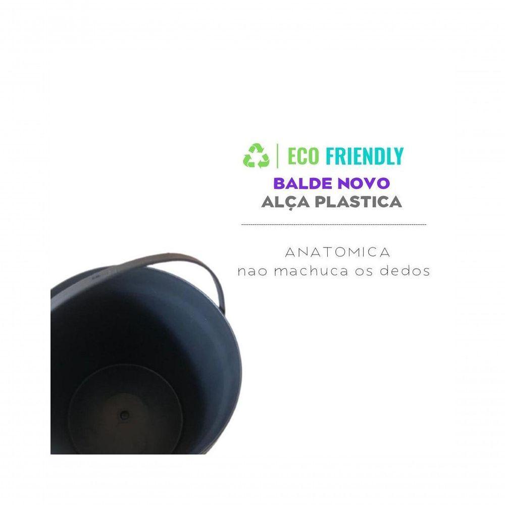 Balde 20l Para Pretinho Líquido Alça Plástica Com Tampa - 4