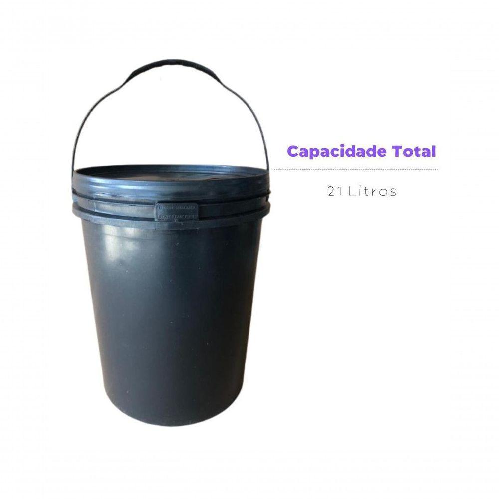 Balde 20l Para Pretinho Líquido Alça Plástica Com Tampa - 5