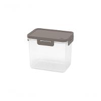 Pote Hermético 600 Ml Retangular Plástico Cor Warm Gray Linha Hug Coza - 1