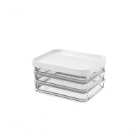 Pote Clear Trio 840ml 13,1x16,7x8,5cm Branco Coza - 1