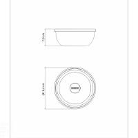 Pote Tramontina Freezinox Redondo Em Aço Inox Com Tampa Plástica 18 Cm 1,6 L Tramontina - 5