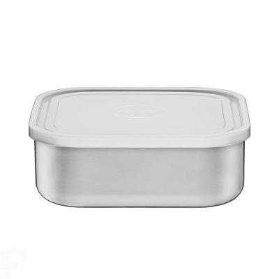 Pote Tramontina Freezinox Em Aço Inox Quadrado Com Tampa Plástica 23 Cm 3,6 L Tramontina