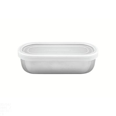 Pote Para Alimentos Tramontina Freezinox Em Aço Inox Com Tampa Plástica 0,4 L Tramontina