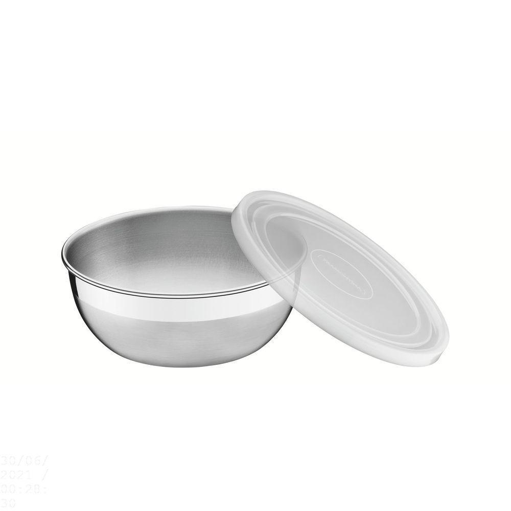 Pote Tramontina Freezinox Redondo Em Aço Inox Com Tampa Plástica 20 Cm 2,2 L Tramontina - 3