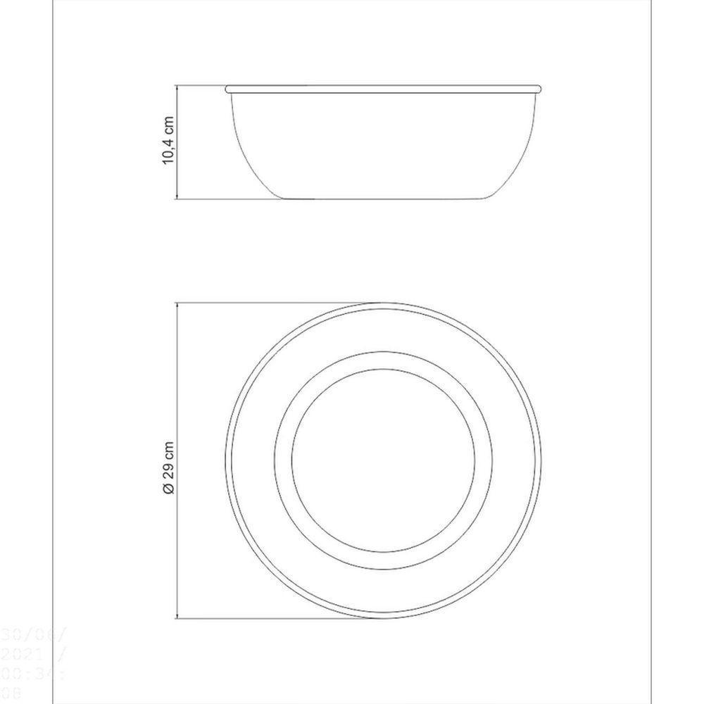 Pote Tramontina Freezinox Redondo Em Aço Inox Com Acabamento Fosco Sem Tampa 28 Cm 5,8 L Tramontina - 6