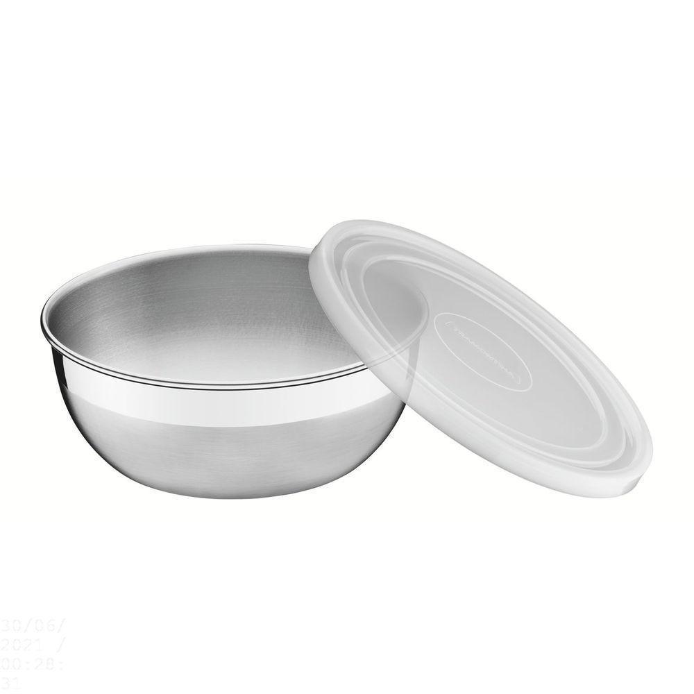 Pote Tramontina Freezinox Redondo Em Aço Inox Com Tampa Plástica 25 Cm 4,2 L Tramontina - 3