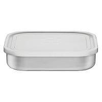 Pote Quadrado Tramontina Freezinox Em Aço Inox Com Tampa Plástica 16 Cm 0,8 L Tramontina - 2