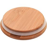 Pote 26X13X13Cm 2,8L Borosilicato Transp Com Tampa Bambu - 2