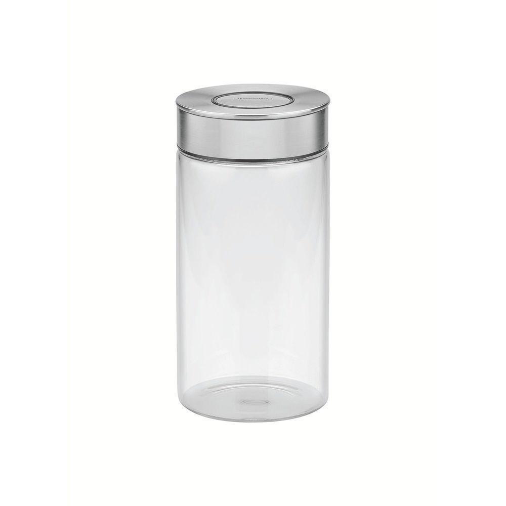 Pote De Vidro Tramontina Purezza Com Tampa De Aço Inox 10 Cm 1,4 L Tramontina - 1