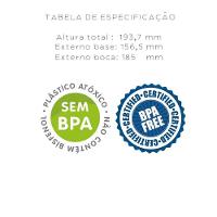 Balde Alça Plastica Para Doces 3,6 Litros 10 Peças