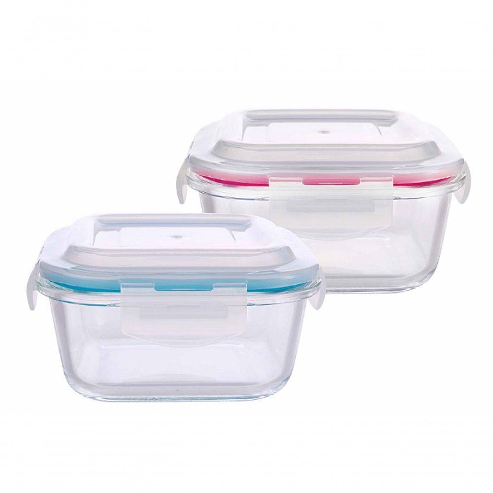 Pote De Vidro 800 Ml Quadrado - 1