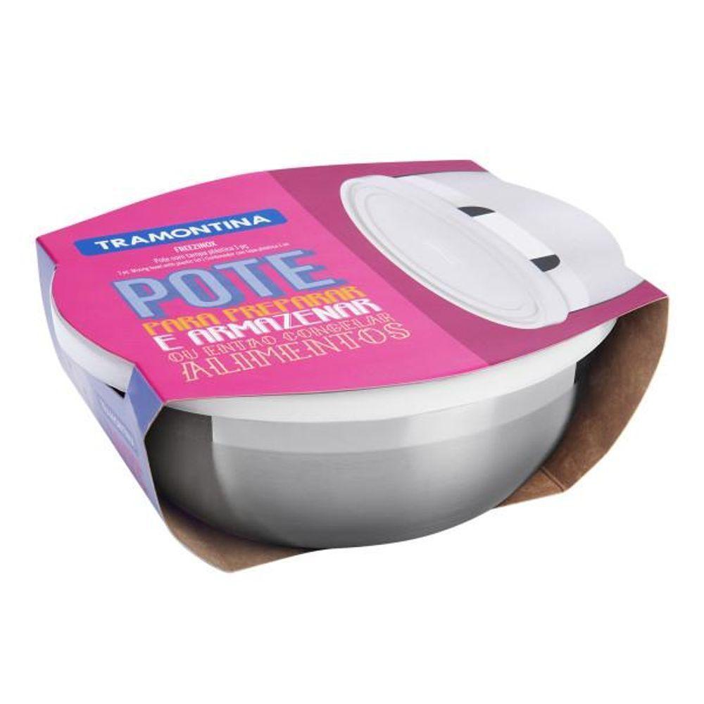 Pote Tramontina Redondo Em Inox Com Tampa 28Cm 5,8L - 6