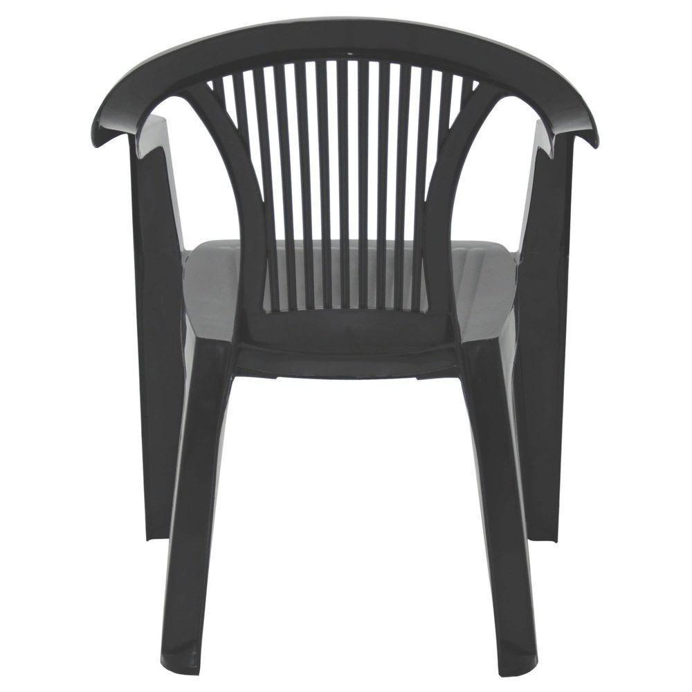 Cadeira Tramontina Guarapari Preto Com Braços Em Polipropileno Tramontina - 2
