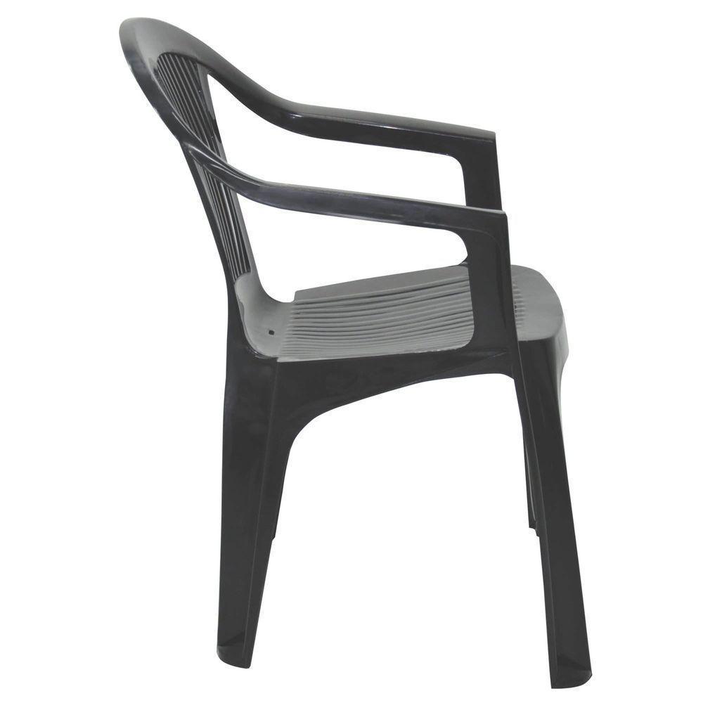Cadeira Tramontina Guarapari Preto Com Braços Em Polipropileno Tramontina - 6