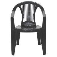Cadeira Tramontina Guarapari Preto Com Braços Em Polipropileno Tramontina