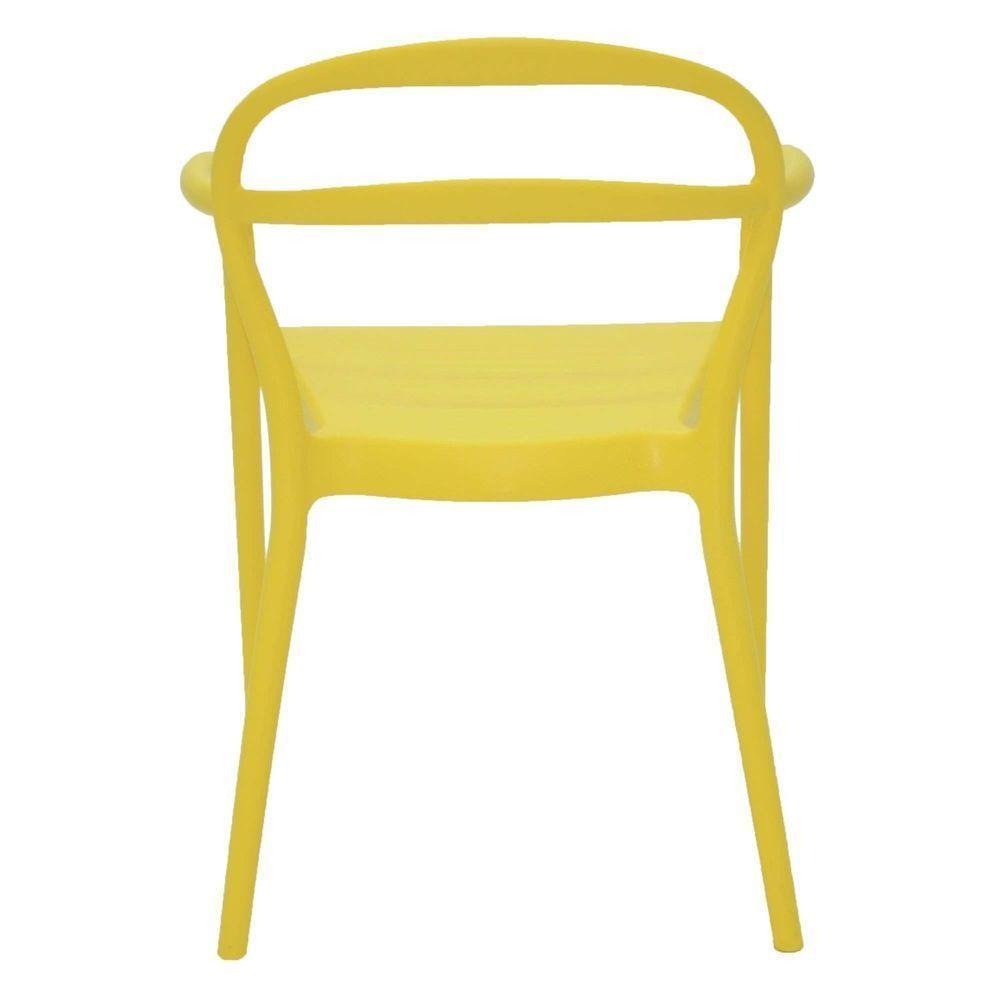 Cadeira Tramontina Sissi Amarela Com Braços Em Polipropileno E Fibra De Vidro Tramontina - 3