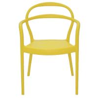 Cadeira Tramontina Sissi Amarela Com Braços Em Polipropileno E Fibra De Vidro Tramontina - 6