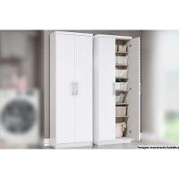 Cama Box Solteiro CRC + D33 Ortobom + Armário Multiuso Margarida Branco - 6