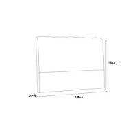 Cabeceira Cama Box Estofada Casal Casal Dama Plus Suede Marrom - Simbal - 3