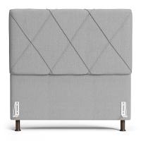 Cabeceira Cama Box Casal King Size Mel 195cm Com Frame Linho Cinza Claro - Desk Design - 6