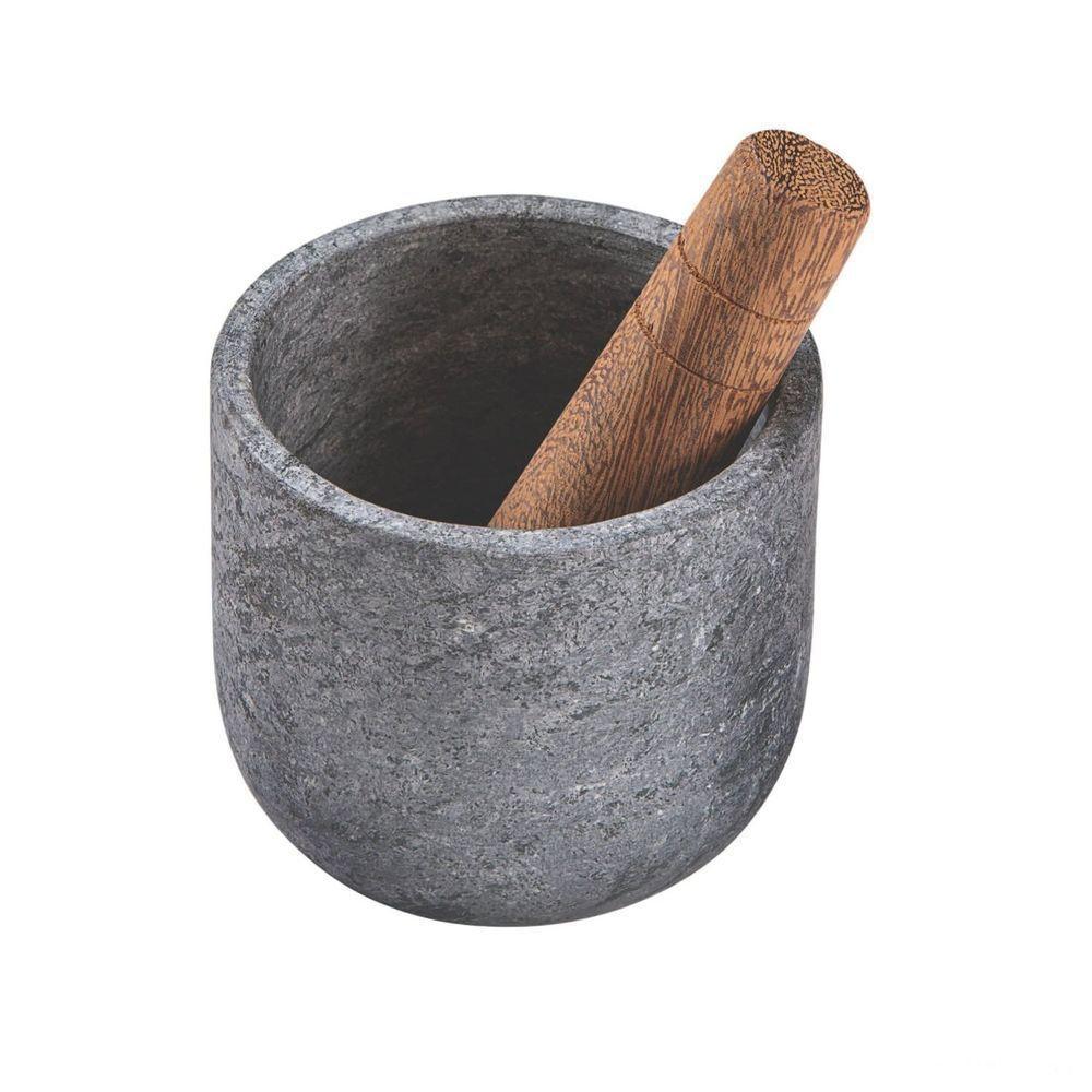 Pilão Mortar Tramontina Organic Em Madeira Cumaru E Pedra Sabão 12 Cm Tramontina - 1