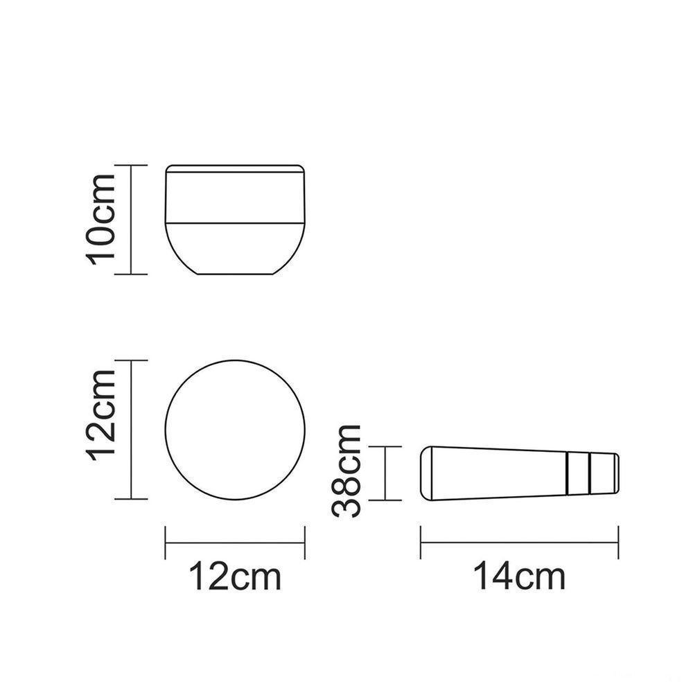 Pilão Mortar Tramontina Organic Em Madeira Cumaru E Pedra Sabão 12 Cm Tramontina - 5