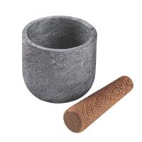 Pilão Mortar Tramontina Organic Em Madeira Cumaru E Pedra Sabão 12 Cm Tramontina - 5