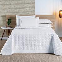 Cobre Leito Madri Percal 200 Fios 100% Algodão King 03 Peças - Branco - 2