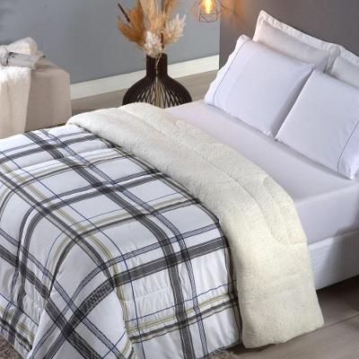 Coberdrom Sherpa-percal 180 Fios Estampado Queen Gran Moratta 01 Peça - Positano