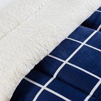 Coberdrom Sherpa E Flannel Austin King Manta 100g 01 Peça - Marinho - 3