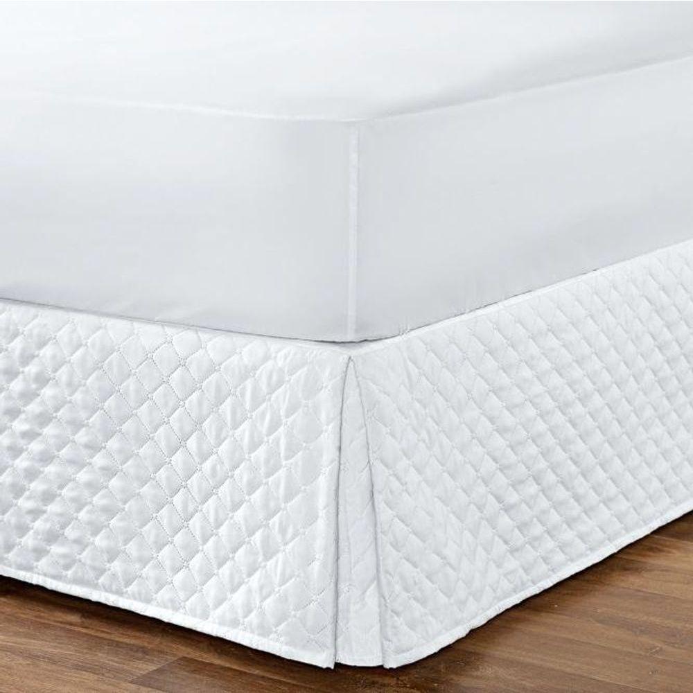 Saia Box Solteiro Matelada 01 Peça - Branco - 5