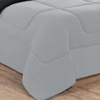 Kit Edredom Malha 100% Algodão Gran Moratta 3 Peças Queen - Cinza-preto - 2